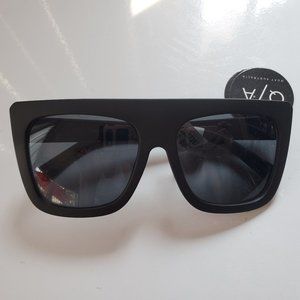 QUAY Matte Black Cafe Racer Sunglasses